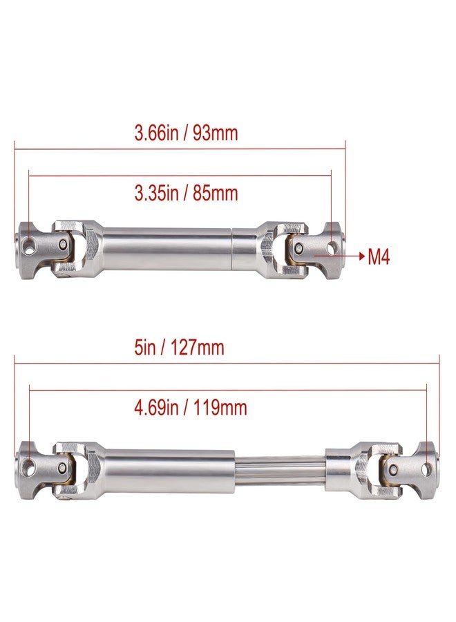 CrazyHobby Steel Drive Shaft Heavy-Duty for 1/10 Scale Traxxas TRX4, Axial SCX10 90046, AXI03007, Redcat Gen8 RC Crawler Upgrade Parts(93-127mm) - Image 2